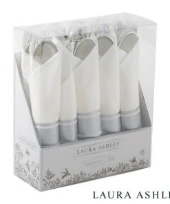 Classic Flatware Silver Plastic Rolled Napkin Cutlery Set | 10 Rolls