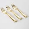 Classic Flatware Classic Design Gold Plastic Forks | 20 Forks
