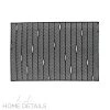 Home Details Herringbone Stripe Laser Cut Placemat In Black