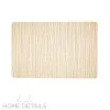 Vinyl Natural Chargers And Runners Embossed Vinyl Placemat In Natural