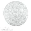 Round Shell Laser Cut Placemat In Silver