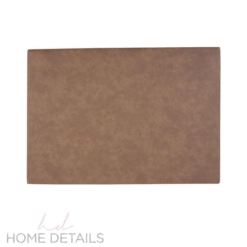 Leather Placemat Home Details Faux Leather Double Sided Placemat In Brown Chargers And Runners 1 Leather Placemat Home Details Faux Leather Double Sided Placemat In Brown Chargers And Runners