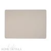 Leather Placemat Home Details Faux Leather Double Sided Placemat In Ivory