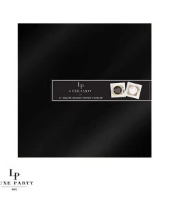 Luxe Party NYC 12" Black Square Light Weight Mirror Charger Plate | 1 Charger Chargers And Runners