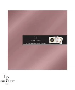 Luxe Party NYC 12" Rose Gold Square Light Weight Mirror Charger Plate | 1 Charger Chargers And Runners