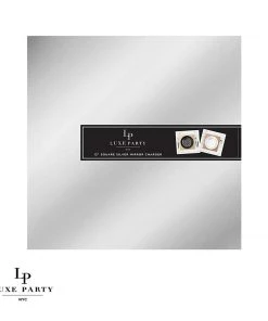 Luxe Party NYC 12" Silver Square Light Weight Mirror Charger Plate | 1 Charger Chargers And Runners