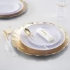 Luxe Party NYC 13" Gold Hammered Round Plastic Charger Plate | 1 Charger
