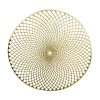 Luxe Party NYC Chargers And Runners 15" Gold Round Vinyl Placemat | 1 Placemat