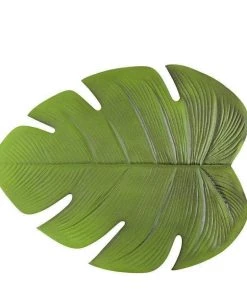 Luxe Party NYC Placemats Green Palm Leaf Printed Vinyl Placemat | 1 Charger