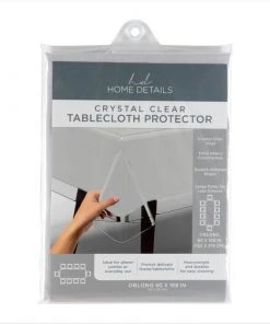 Luxe Party NYC Premium Clear Vinyl Tablecloth Table Cover Protector