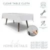 Luxe Party NYC Premium Clear Vinyl Tablecloth Table Cover Protector