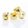 Luxe Party NYC Gold Debossed Metal Napkin Rings | 4 Napkin Rings