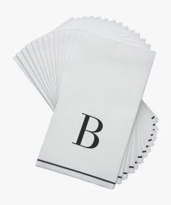 Luxe Party NYC B - Bodoni Script Single Initial Napkins