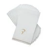 Luxe Party NYC White And Gold Hebrew Paper Napkins - DALET