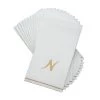 Luxe Party NYC White And Gold Hebrew Paper Napkins - MEM
