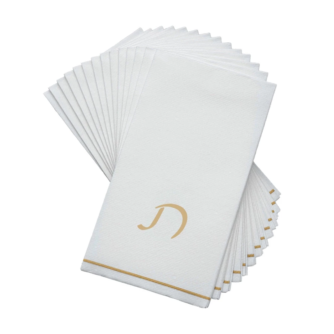 Luxe Party NYC White And Gold Hebrew Guest Paper Napkins - TUF 1 Luxe Party NYC White And Gold Hebrew Guest Paper Napkins - TUF