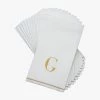 Luxe Party NYC G - Bodoni Script Single Initial Paper Napkins