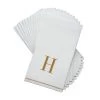 Luxe Party NYC H - Bodoni Script Single Initial Paper Napkins