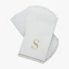 Luxe Party NYC S - Bodoni Script Single Initial Napkins