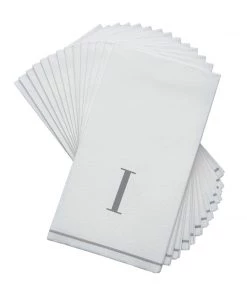 Luxe Party NYC I- Bodoni Script Single Initial Paper Napkins