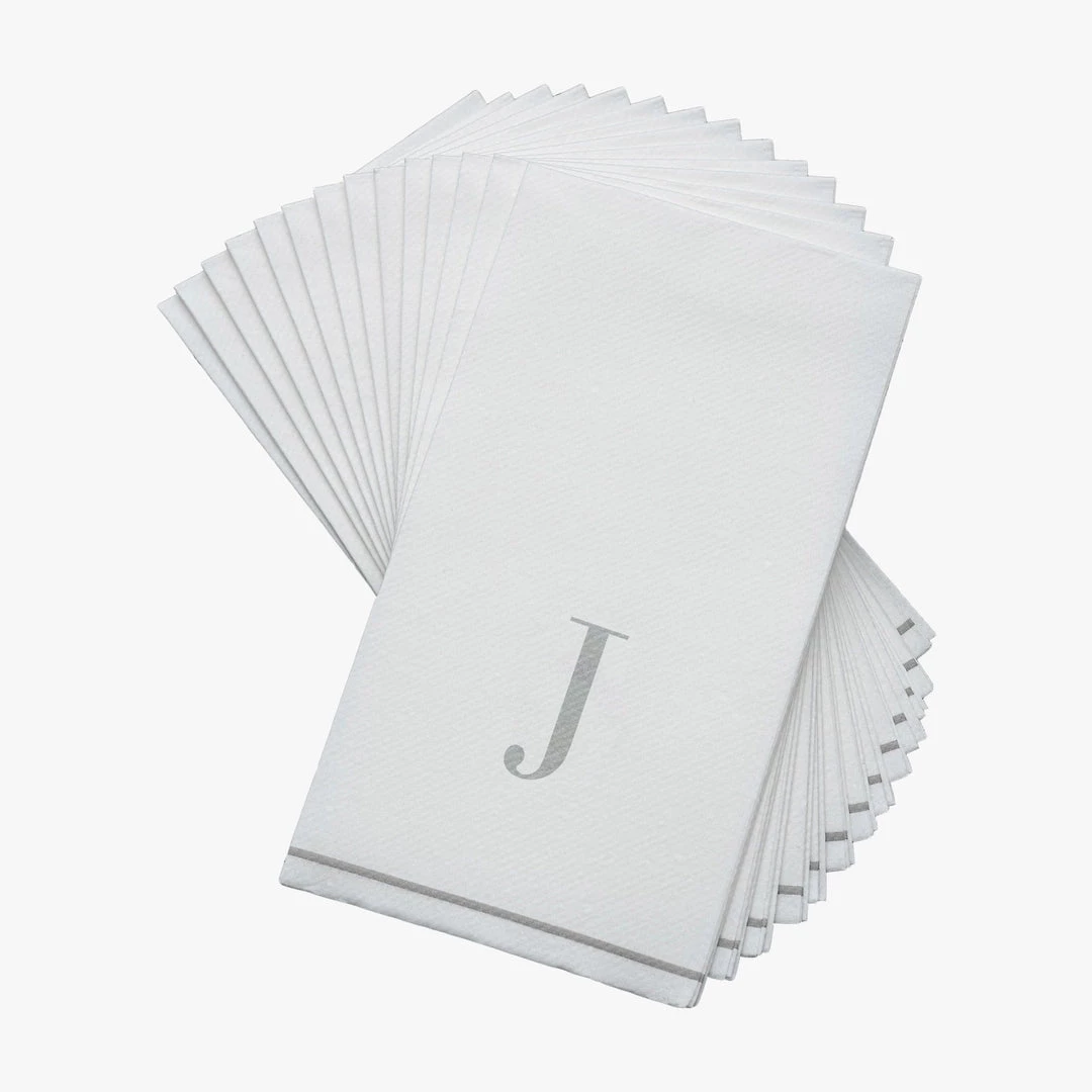 Luxe Party NYC J - Bodoni Script Single Initial Paper Napkins 2 Luxe Party NYC J - Bodoni Script Single Initial Paper Napkins