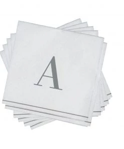 Luxe Party NYC A - Bodoni Script Single Initial Napkins