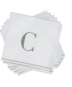 Luxe Party NYC C - Bodoni Script Single Initial Paper Napkins 9 Luxe Party NYC C - Bodoni Script Single Initial Paper Napkins