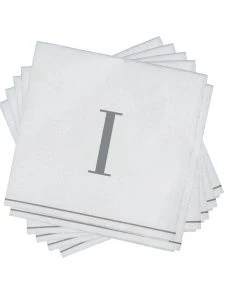 Luxe Party NYC I- Bodoni Script Single Initial Paper Napkins