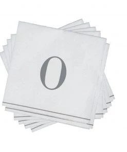 Luxe Party NYC O - Bodoni Script Single Initial Paper Napkins