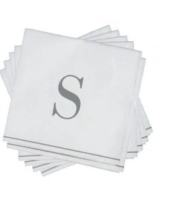 Luxe Party NYC S - Bodoni Script Single Initial Napkins