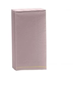 Luxe Party NYC Mauve With Gold Stripe Paper Napkins - 3 Available Sizes