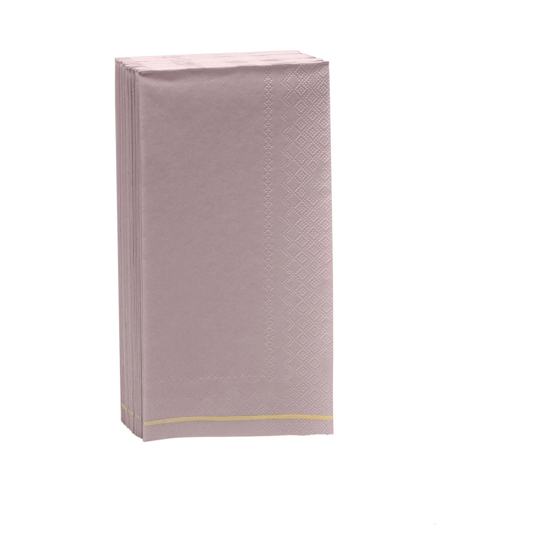 Luxe Party NYC Mauve With Gold Stripe Paper Napkins - 3 Available Sizes 1 Luxe Party NYC Mauve With Gold Stripe Paper Napkins - 3 Available Sizes