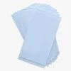 Luxe Party NYC Ice Blue With Silver Stripe Paper Napkins - 3 Available Sizes