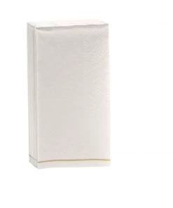 Luxe Party NYC Linen With Gold Stripe Paper Napkins - 3 Available Sizes