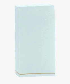 Luxe Party NYC Mint With Gold Stripe Paper Napkins - 3 Available Sizes Two Tone Tumblers