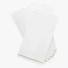 Luxe Party NYC White With Gold Stripe Paper Napkins - 3 Available Sizes