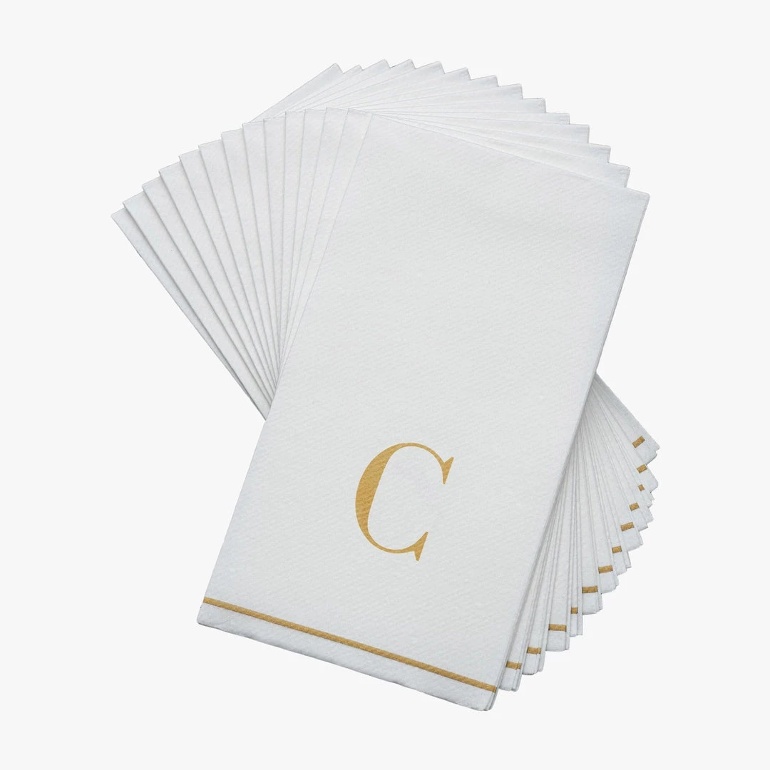 Luxe Party NYC C - Bodoni Script Single Initial Paper Napkins 1 Luxe Party NYC C - Bodoni Script Single Initial Paper Napkins