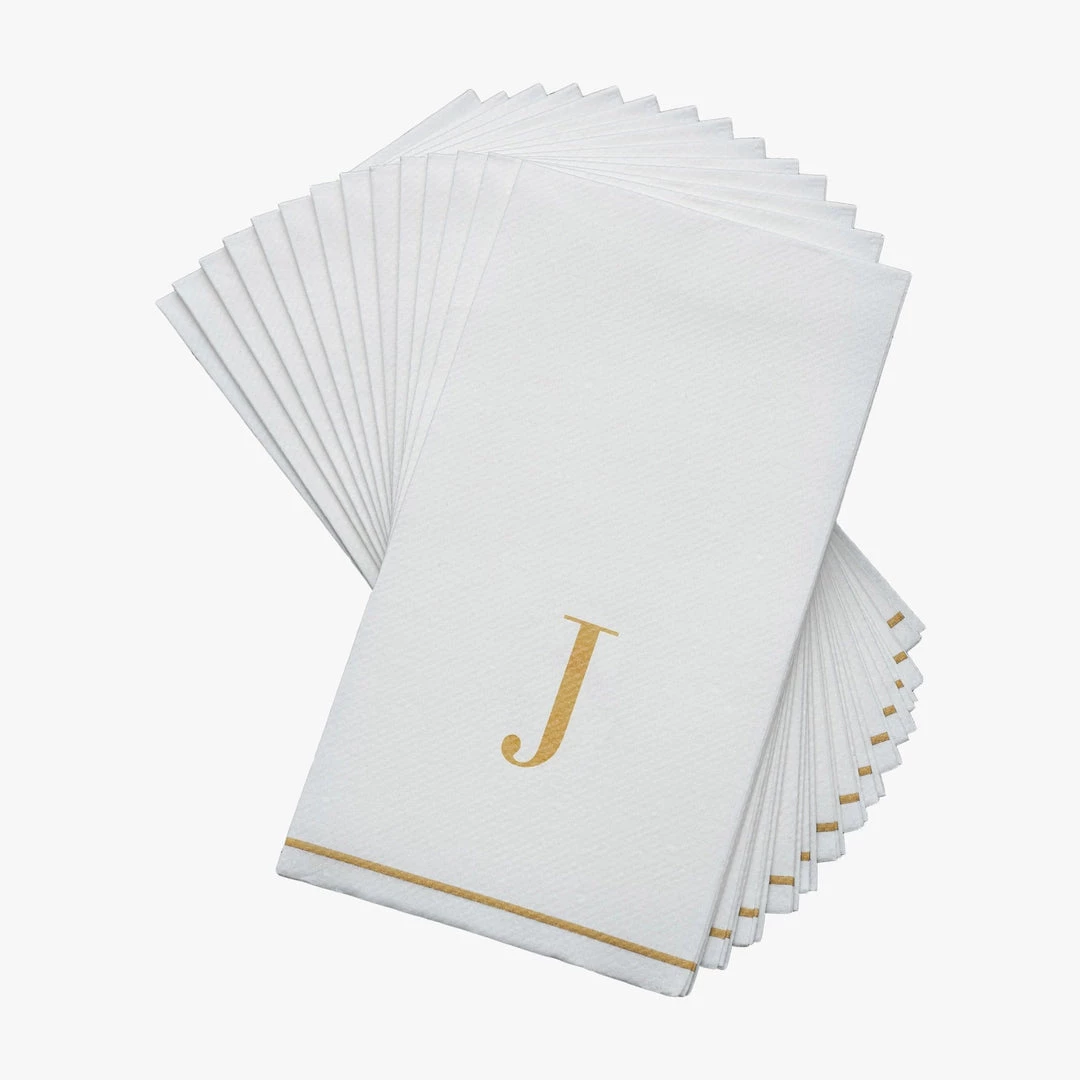 Luxe Party NYC J - Bodoni Script Single Initial Paper Napkins 1 Luxe Party NYC J - Bodoni Script Single Initial Paper Napkins