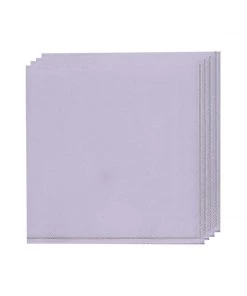 Luxe Party NYC Lavender With Silver Stripe Paper Napkins - 3 Available Sizes