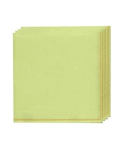 Luxe Party NYC Lime With Gold Stripe Paper Napkins - 3 Available Sizes