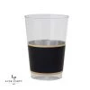 Luxe Party NYC Black • Gold Plastic Cups | 10 Cups Drinkware