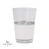 Luxe Party NYC Drinkware Silver • White Plastic Cups | 10 Cups