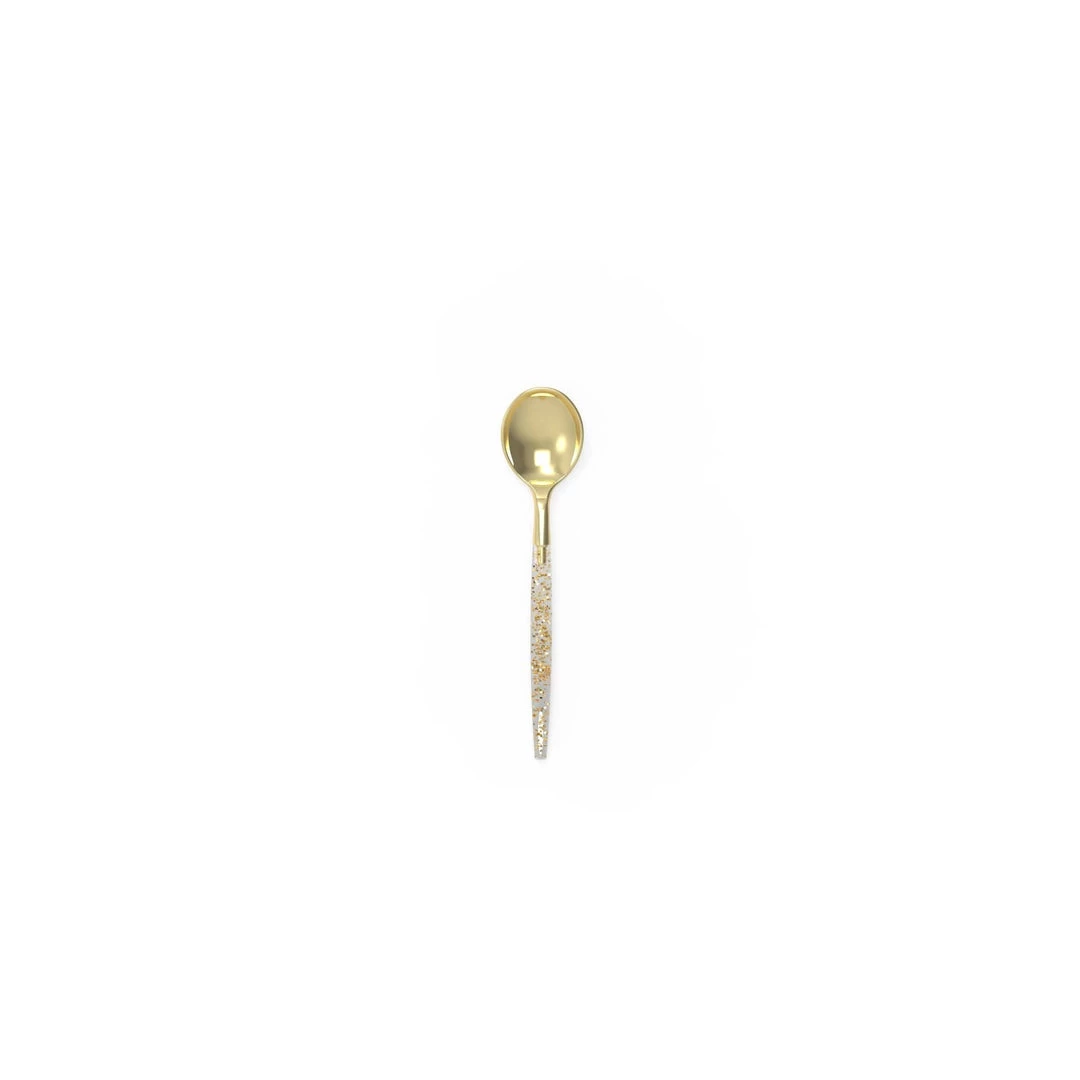 Luxe Party NYC Gold Glitter Plastic Mini Spoons | 20 Spoons 3 Luxe Party NYC Gold Glitter Plastic Mini Spoons | 20 Spoons