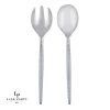 Luxe Party NYC Flatware Silver Glitter Plastic Serving Fork • Spoon Set