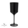 Luxe Party NYC Fancy Black Plastic Wine Cups | 4 Cups