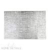 Santorini Barcelona Metallic Placemat In Silver
