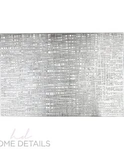 Santorini Barcelona Metallic Placemat In Silver