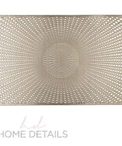 Santorini Metallic Placemat In Gold Chargers And Runners