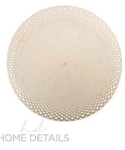 Chargers And Runners Home Details Round Saturn Laser Cut Placemat In Gold