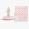 Set Square Pattern 56 Pc | Square Pattern Blush • Gold Plastic Party Set
